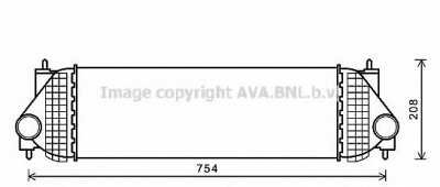 AVA QUALITY COOLING sz4134 -  Интеркулер